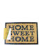 Viosarp Viosarp Doormat Coconut Tree with Non-Slip Underlay Home Sweet Home Beige 40x60cm
