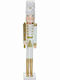 Wooden Christmas Nutcracker 106cm White