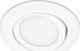 Trio Lighting Rila Round Metallic Recessed Spot with Integrated LED and Warm White Light White 1pcs