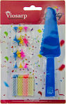 Viosarp Κεριά Party με Σπάτουλα Birthday Candle Regular Multicolored 24pcs VC1930