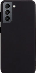 Forcell Real Smooth Back Cover Σιλικόνης Μαύρο (Galaxy S21+ 5G)