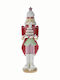 Iliadis Nutcracker de Crăciun Roșu din Plastic Înălțime 57cm.