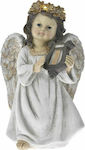 Iliadis Illuminated Christmas Plastic Figure Cherub Gray Height 32.5cm