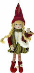 Iliadis Christmas Fabric Figure Elf Green Heigh...