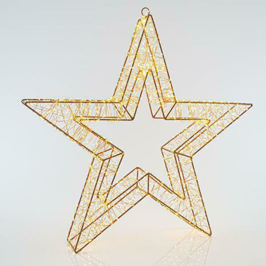 Eurolamp Metal Illuminated Christmas Decorative Desktop Star