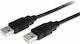 StarTech USB 2.0 Cable USB-A male - USB-A male Μαύρο 2m (USB2AA2M)