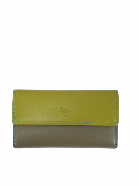 Kion 10771 Groß Leder Damen Geldbörse Green