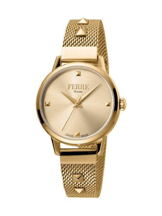 Ferre Milano Uhr mit Gold Metallarmband