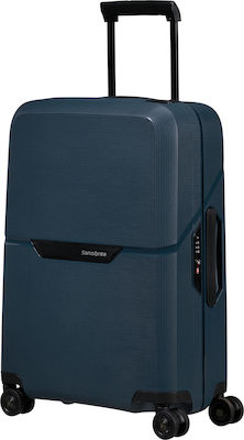 Samsonite Magnum Eco Spinner Cabin Travel Suitcase Hard Navy Blue with 4 Wheels Height 55cm.
