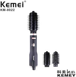 Kemei Electric Hair Brush with Air for Straightening and Curls 1000W