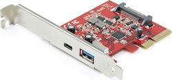 StarTech Card de control PCIe cu 2 porturi Tip-C / USB 3.1