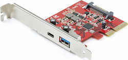 StarTech Κάρτα PCIe σε 2 θύρες Type-C / USB 3.1