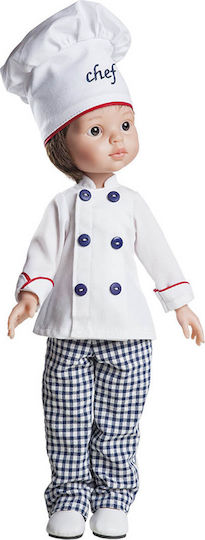 Paola Reina Carlos Chef Doll for 3++ Years 32cm