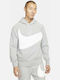Swoosh Tech Fleece Hanorac cu Glugă Gri închis Heather