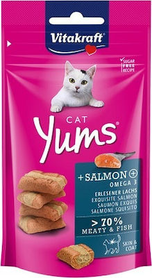 Vitakraft Cat Yums Salmon Snack-Leckereien mit Lachs für Erwachsene Katzen 40gr 035841