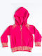 Kids Sweatshirt Cardigan with Hood Fuchsia