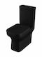 Gloria Plastic Toilet Seat Black Ariston 46cm