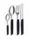 Victorinox Swiss Modern Set de Tacâmuri Inoxidabil Negre 24buc