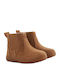 Ugg Australia Suede Παιδικά Μποτάκια με Φερμουάρ Καφέ