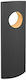 Trio Lighting Katun Small Post Outdoor Floor Lamp 5W with Warm White Light IP54 Black