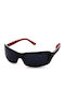 3Guys Men's Sunglasses with Black Plastic Frame and Blue Lens 2420 C4