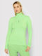 Ice Play Women's Long Sleeve Sweater Turtleneck Green