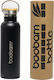 Boobam Bottle Bottle Thermos Stainless Steel Black 600ml with Loop b0134 5116751