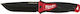 Milwaukee Hardline Fixed Μαχαίρι Μαύρο σε Θήκη 4932464830