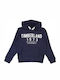 Kinder Sweatshirt mit Kapuze und Taschen Marineblau