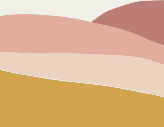 Little Dutch Kinder Tapete Stoff Horizon Pink B300xH280cm