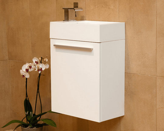 FT21.046.002P Countertop with Sink Glossy Lacquer L46xW26xH52cm White
