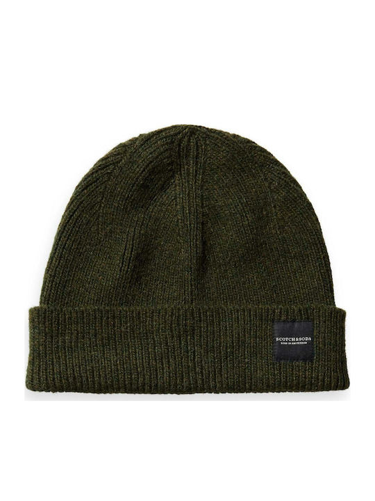 Scotch & Soda Beanie Frauen Beanie mit Rippstrick Uniform Green