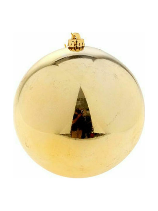 Iliadis Christmas Plastic Ball Ornament Gold 15x15cm