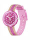 FlikFlak Kinder-Analoguhr Shine in mit Stoffarmband Rosa