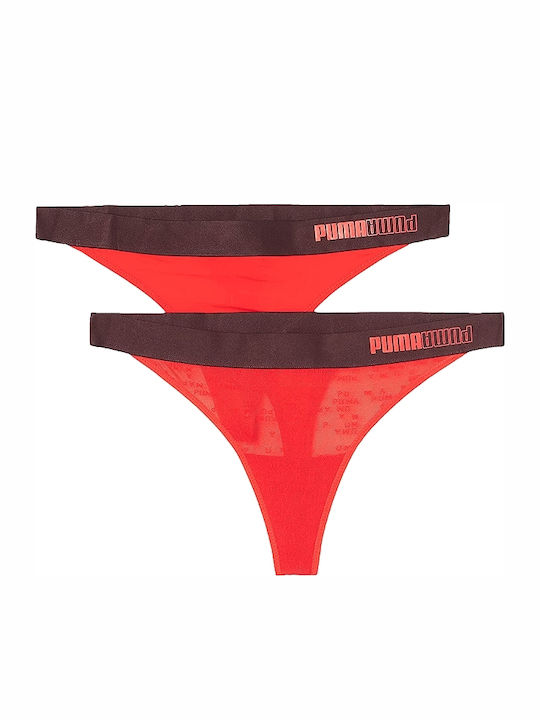 PUMA Damen Zeichenfolge 2Pack Rot