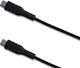 Celly USB 2.0 Cable USB-C male - USB-C 60W PD Μαύρο 1m 13011236