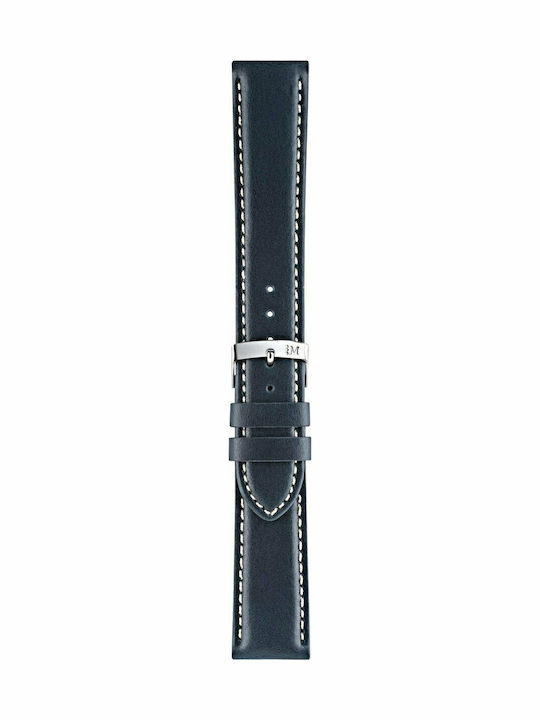 Morellato Rodius Δερμάτινο Λουράκι Μπλε 22mm