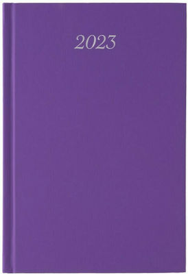 Λιναρδάτος Classic Daily Agenda 2023 Purple 12x17cm (Μiscellaneous colours)