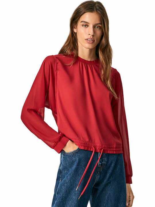 Pepe Jeans Gisela Γυναικεία Μπλούζα Μακρυμάνικη...