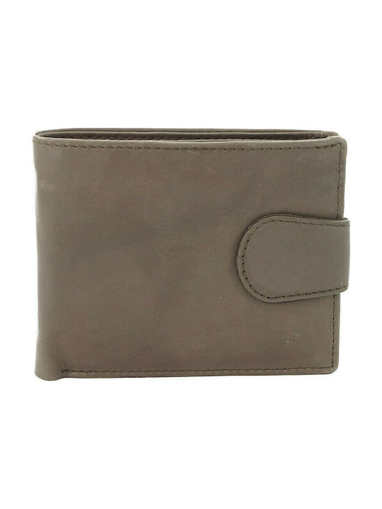 Ginis 1085A Men's Leather Wallet Brown