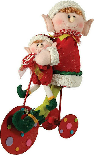 Lianos Коледна Фигура Elf Червено Височина 55см. Плюш