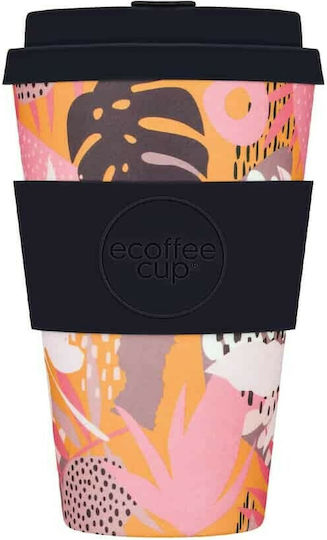 Ecoffee Cup Tsunami At The Halekulani Чаша Бамбук с Капак Розов 400мл