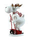Lianos Christmas Figure Reindeer White Height 58cm Flooring