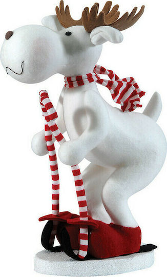 Lianos Weihnachtliche Figur Rentier Weiß Höhe 58cm Bodenbelag