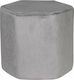 Stool For Living Room Upholstered with Velvet Grey 30x30x30cm