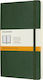 Moleskine Myrtle Caiet Cu dungi cu Elastic Verde