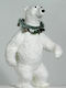 Lianos Christmas Figure Bear White Height 44cm