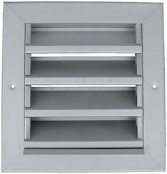 Elmark Lüftungsgitter 25x25cm Quadratisch mit G...