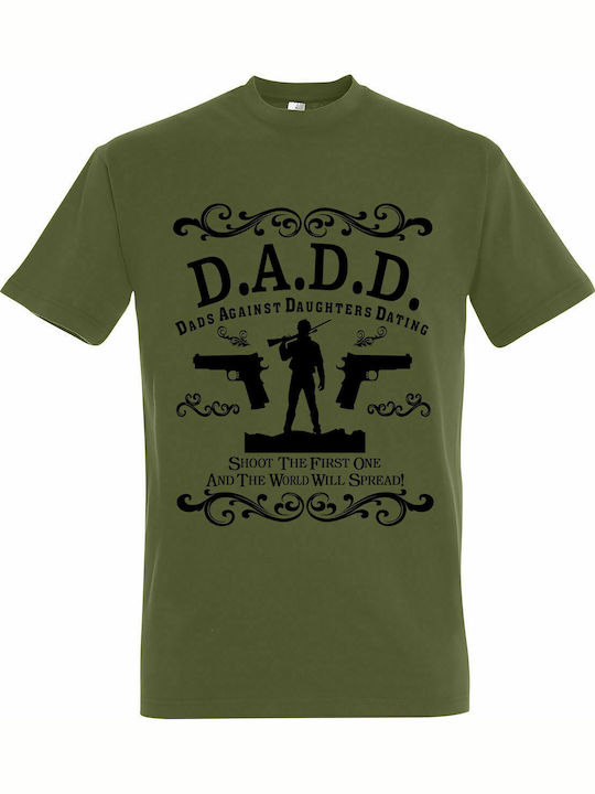T-shirt Unisex "Dads Against Daughters Dating", Light Army