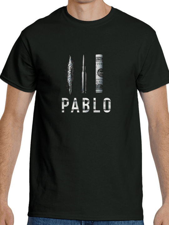 T-shirt Pablo Escobar Schwarz